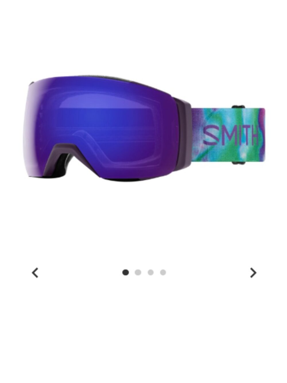 Smith Adult I/O Mag XL Size XL Ski Goggles Chromapop Extra Lens Purple NWT OTG